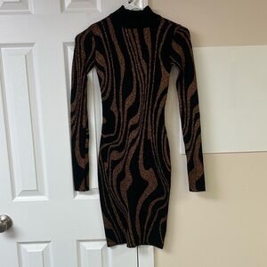Derek Heart Bodycon Turtleneck Sweater Dress